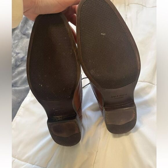 Cole Haan Men's Wayne Cap Toe Oxford Brogue Shoes British Tan 13 - Picture 5 of 10